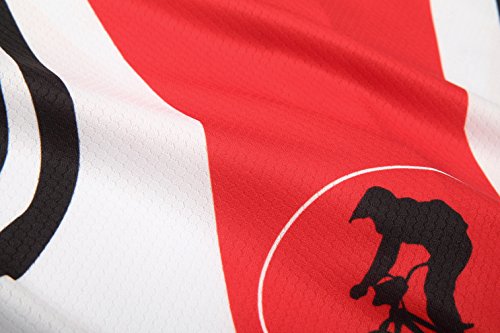 [Größe:S-5XL][option:Trägerhose,3D 2.8cm Sitzpolster] Fahrrad Trikot Langarm Radhose Radtrikot Fahrradbekleidung Herren Männer Hemd mit lange Ärmeln Set Cycling OutdoorTrikots Windjacke Neue - 8
