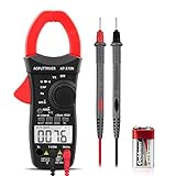 Pince Ampèremétrique AP-570N Clamp Meter TRMS 6000 Compteurs Sans contact Multimètre Plage automatique AC / DC Tension Courant Résistance Capacité Fréquence Température Diode Test (Rouge)