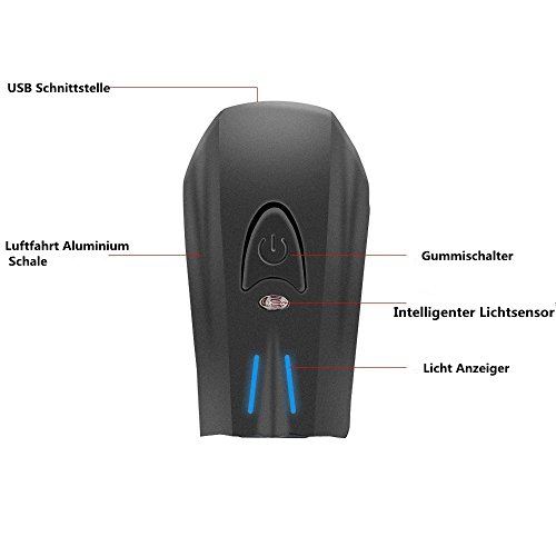 Fahrradlicht USB Wiederaufladbare Fahradbeleuchtung Fahrradlampen Set Fahrrad Frontlicht Rücklicht - 7