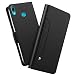 Produktbild Odenba Huawei Y7 Prime 2019 Portemonnaie Tasche, Stylish Slim PU Leder Back Shell Ständer und Kartenhalter Wallet Phone Cover Handyhülle Schutzhülle Kompatibel mit Huawei Y7 Prime 2019-Schwarz
