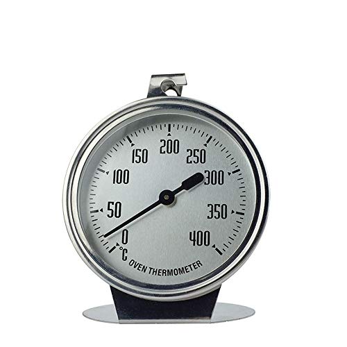 Kife Horno de Acero Inoxidable Herramientas para Hornear termómetro Tipo Puntero casero termómetro para Hornear de Alta Temperatura Tipo Colgante