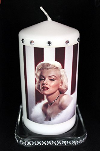 Cellini Candles Marilyn Monroe Classic Designed Gift - Images on Back & Front for Any Special Occasion. Image on Front & Back.