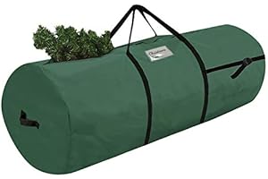 FEROCITY Torba do przechowywania choinki 80-120 cm, torba transportowa na choinkę bożonarodzeniową, torba do przechowywania – kształt cylindra, zielona [125]
