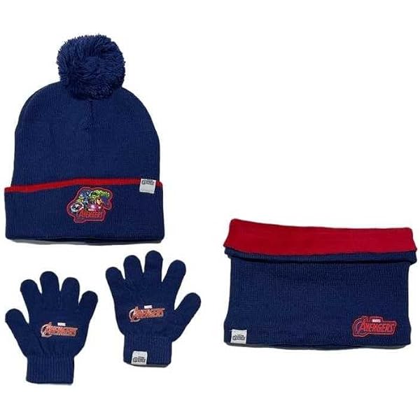 Lot De 3 Pièces Hiver Pour Enfants (chapeau, Cache-cou, Gants) - Taille Unique, Doux Et Chaud, Motif Stitch