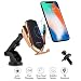 Produktbild Hinyx Kabelloses Auto Ladegerät, Qi 10W Schnellladung Automatisches Spannen Auto Entlüftung+Windschutzscheibe Halterung Handyhalter für iPhone 8/8 Plus/X/XS/Max/XR, Samsung S9/S9+/S8