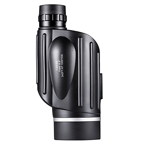 BNISE Monocular de gran Potencia 13X50, visión Luminoso y claro, Observación simple con una sola mano, Resistente al agua, antiniebla, Observación de aves o fauna silvestre, con medidor de distancia