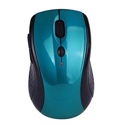 Preisvergleich Produktbild WINWINTOM Einstellbare 1600dpi 2.4G optische drahtlose Mäusemäuse für Laptop PC-Blau