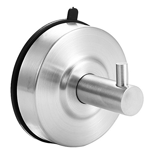 Preisvergleich Produktbild Lanlan Vakuum Saugnapf Aufhänger Edelstahl Leistungsstark Handtuch Haken Halterung für Badezimmer Küche Fenster