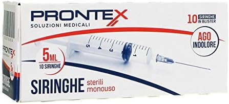 Prontex 10 syringes sterile single-use 5 ml