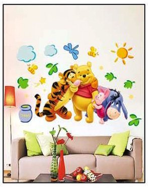 Winnie the Pooh & Friends – Kinder Wandaufkleber Home Kunst Deko Wandtattoo - 2