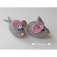Maus supersüß mit Schmunzelgarantie, gefilzt