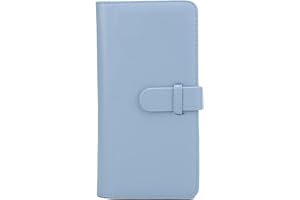 ZUNATE Album na zdjęcia, 80 kieszeni, mini album ze zdjęciami PU, do Polaroid/Square SQ1/SQ20/SQ10/SQ6/SP‑3, do zbierania biletów do kina, biletów autobusowych (niebieski)