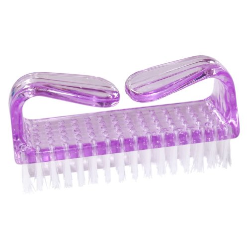 NAILFUN Purple Nail Brush with White Bristles