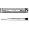 LEUCHTTURM1917 - Ballpoint Pen Parker Style Refills for Drehgriffel Nr 1 - Document Proof ISO 15727-2 (2 Pack, Fine Point, Black)