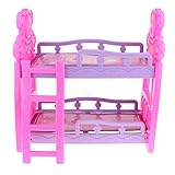 * Miniatura de muebles Modelo de litera Niños niños Pretenden jugar juguete