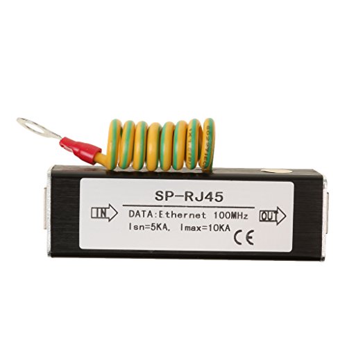 Gazechimp Netzwerk 100MHz Adapter RJ45 Ethernet LAN Signal Überspannungsschutz Ableiter Datenleitungen - 2