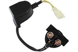 HURI Universal Anlasserrelais Starterrelais Magnetschalter 12V für alle 4 Takt Motorrad Quad ATV Roller GY6