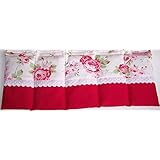 Körnerkissen Dinkelkissen Wärmekissen Motiv Rosen rot ca.50x20cm 100% Baumwolle