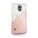 Price comparison product image Samsung Galaxy S7 Edge Tirita Hard Case Phone Cover Golden Marble Pink PRINTED GLITTER, NO REAL GLITTER Trendy Fashion Gift Present Cute Design