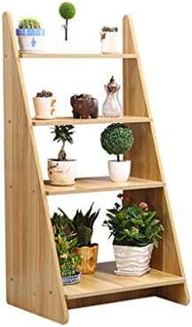 NNIU- Flower Stand Simple Flower Stand Creative Flower Stand Wood-based Panel Technology 120*48*60cm Balcony Living Room Garden Gardening Flower Show