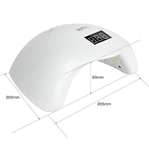 Neverland SUN5 2 in 1 48w Led UV Nagellampe mit Timer fur Nagellack Nail Gel Polish Nageltrockner 4 Modes Weiß - 5