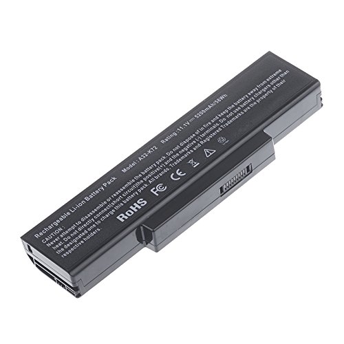 Vinteky® Notebook Laptop Akku 5200mAh Ersatz Batterie für ASUS A72 K72 N73 X72 X67 X-67 X8C X-8C X73b, X73BE ersetzte Teilnummer: A32-K72, A32-N71, 70-NZYB1000Z, 70-NZY1B1000Z, 70-NXH1B1000Z, 70-NX01B1000Z
