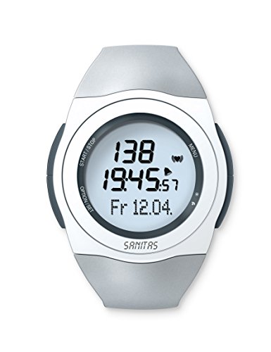Sanitas SPM 25 Pulsuhr, EKG-genaue Herzfrequenzmessung, wasserdicht bis 30 Meter, Grau - 2