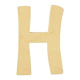 Rayher Hobby 6193700 Holz-Buchstabe, 6 cm, H
