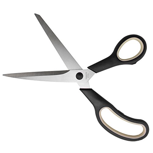 COM-FOUR® 3er Set Scheren Universalschere Haushaltsschere Küchenschere Mehrzweckschere Soft-Touch-Schere in 3 verschiedenen Größen in Schwarz (schwarz) - 2