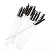 SONGQEE(TM) 50PCS Disposable Eyelash Mini Brush Mascara Wands Applicator Spoolers Makeup (Black)