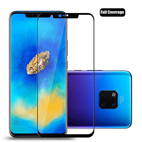 Preisvergleich Produktbild Voviqi Huawei Mate 20 Pro Panzerglas, Hüllenfreundlich Vollständige Abdeckung Schutzfolie gehärtetem Glas Folie Blasenfrei Volle Abdeckung Displayschutzfolie für Huawei Mate 20 Pro (Schwarz)