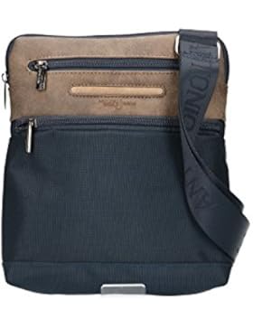 Umgehängt Mann ANTONIO BASILE Bandolier Tasche Flache blau