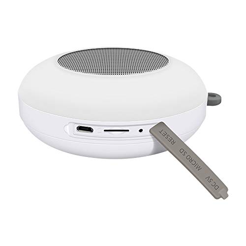 Preisvergleich Produktbild SSier LED Bunte Lichter Bluetooth Lautsprecher USB wiederaufladbare tragbare intelligente Wasserdichte Wecker Tischlampe im Freien,White