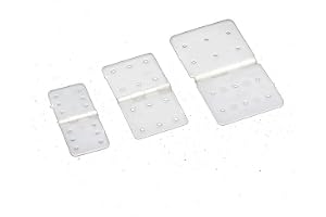 SPARKHOBBY 20 st RC modell flygplan plast gångjärn stiftade lämpliga för fast vinge plan Aileron gångjärn anslutningsdelar gör-det-själv (S 12 x 24 mm)