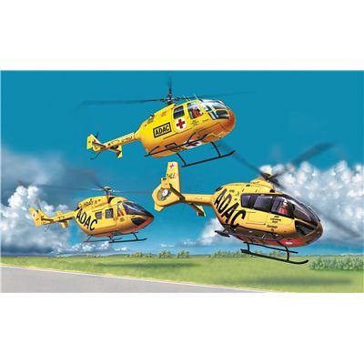 Preisvergleich Produktbild Revell 04441 - ADAC Helicopter-Set / Bo105 , Bk117, - Maßstab 1:32