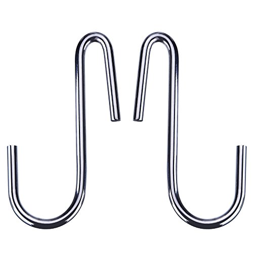 skycabin Gancio a S Forma di Metallo, Gancio in acciaio INOX, Gancio, Ganci per Cucina Cucchiaio pan Bagno Camera da Letto, Confezione da 10