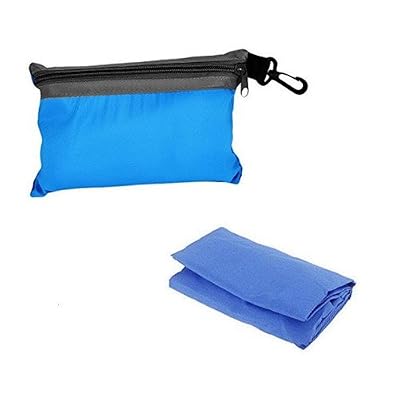 Cherbell Sac de Couchage Portable Drap de Sac de Couchage Doublure Microfibres Sac de Couchage Idéal pour Auberges Refuges Voyage Hôtel Camping, Bleu, 210 x 70CM