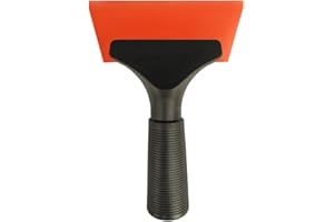 CNGZSY Silicone Window Squeegee, Windscreen Squeegee, Car Shower Squeegee, Small for Car Window Cleaner, Bathroom, Kitchen, Cleaning Tool, 5 pollici (arancione)