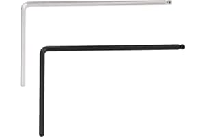 VGOL Chiave per chitarra 2 pezzi compatibile con Martin Chitarra Acustica 4 mm Argento e 5 mm Nero Chitarra Truss Rod Chiave in Metallo Chiave a brugola Chitarra