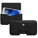 Produktbild ROYALZ Gürteltasche für Samsung Galaxy J5 Ledertasche Duos (für Galaxy J5 2015 und J5 2016) Schutzhülle Handy Tasche Universal Schutztasche Case schwarz