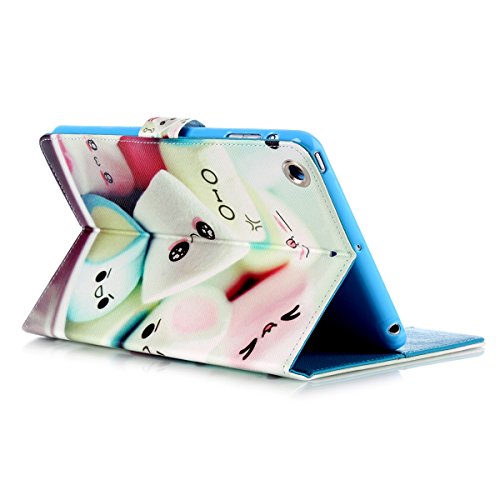 iPad mini 2 Lederhülle – Felfy Slim Full Body Cute Cartoon Sweet Candy Funny Eyes Muster PU Case Cover Etui Schutz Hülle Tasche für ipad mini 3 mini 2 mini 1 + 1x Koala Anti Stöpsel + 1x Silber Stylus - 3