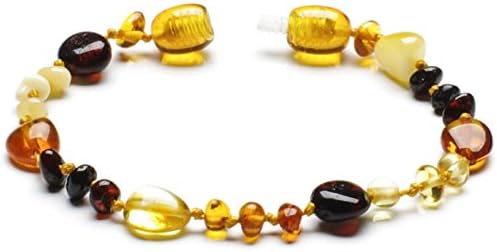 Baltic Amber Bracelet Anklet, Sizes from 13 to 20cm