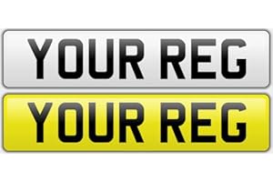 CASEIER Pair of UK Standard Road Legal Mot Compliant Number Plates or Cars, Vans, Trailers