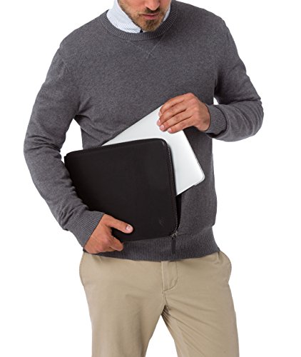 VON HEESEN Lederhülle Tasche Sleeve für das Apple MacBook Air / Pro Retina Display 13 Zoll l Handgemachte Premium echtleder Laptop-Hülle MADE IN ITALY - 6