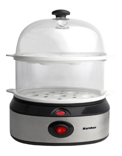 Karcher EK 212 Eierkocher mit 2 Ebenen für 1-14 Eier (inkl. Messbecher und Eierpiekser)