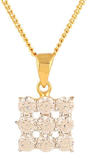 Ananth Jewels Somma 925 Silver Pendant Made with Swarovski Zirconia for Women