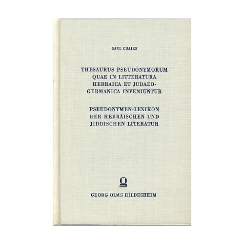 [PDF] Download Pseudonymen-Lexikon der hebráischen und jiddischen Literatur Kostenlos