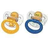 Nuk 510253 Transparent Latex Dummy Flower and Rabbit Size 3- random Colors