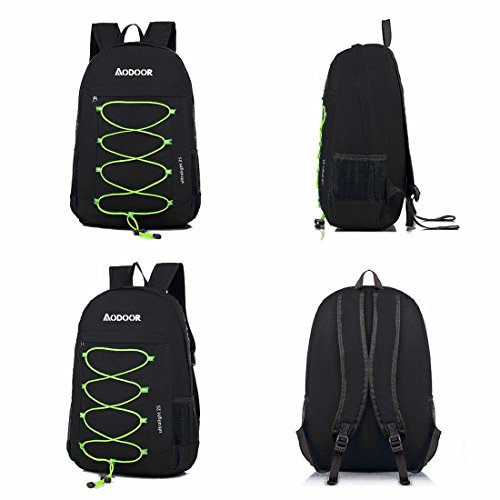 Aodoor 25L Wasserdichter Ultraleicht Faltbarer Rucksack, Faltbarer Leichter Rucksack Tagesrucksack portabler Reiserucksack f¨¹r Outdoor Wandern Camping Reisen Trekkingrucksack - 7