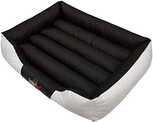 Hobbydog Cesarean Standard Dog Bed, Size 3, White/Black